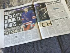 DAILY NEWS-04/22/24-REMPE HITS CAPS WHERE IT HURTS-NHL-read/folded picture