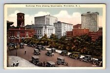 Providence RI-Rhode Island, Exchange Place, Skyscrapers Antique Vintage Postcard picture