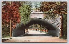 Bridge Over Delaware Avenue Buffalo New York NY 1907 Antique Postcard picture