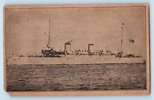 Sardis Ohio Postcard USS Columbia Battleship Warship WWII c1907 Vintage Antique picture