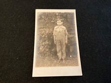1920’s Little Boy Coveralls RPPC Postcard Farm picture