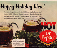 HOT Dr. Pepper Holiday Idea Dallas TX Something Different Vintage Print Ad 1963 picture