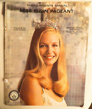 Miss Elgin IL Beauty Pageant Program 1974 picture