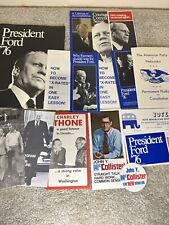 Vtg Gerald Ford Presidential Campaign Pamphlets And Documents. Lot  picture