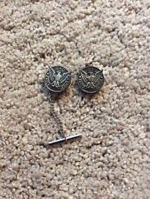 Vintage Eagle Scout Dad Lapel Pin and Tie Pin - Boy Scouts of America picture
