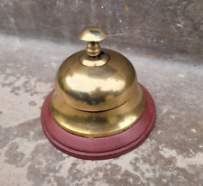 Nautical Brass Table Desk Bell - Hotel Service Ornate Reception Counter Bell picture