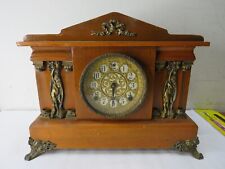 Antique Sessions 8 Day Mantel Clock Ornate Key wind Untested picture
