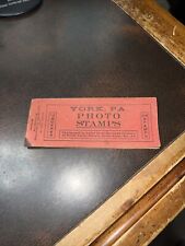 Vintage 1890-1900 Era York Pa Photo Stamps Booklet picture