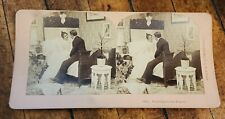 Antique 1897 Kilburn Stereoview Card PLANNING FOR THE FUTURE Newlyweds picture