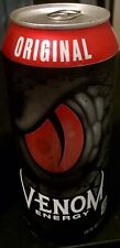 VENOM ENERGY DRINK - FULL 16oz Can - ORIGINAL FLAVOR - Brand New - Collectible picture
