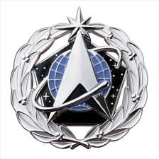 GENUINE U.S. SPACE FORCE IDENTIFICATION BADGE: SPACE STAFF - REGULATION picture