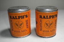 2 Vintage Ralph’s Scotch Snuff Tins Philad’a , Helme Helmetta, N.J., 1.15 oz picture