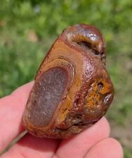 Lake Superior Agate 2.6oz Unique Ketchup & Mustard Color Display Piece picture