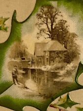 Atq Postcard Christmas 1912 Copyright John Winsch Ephemera Wren Winter Cottage picture