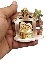 Nativity Scene Christmas Tree Ornament Miniature Holy Family Figurine Baby Jesus picture