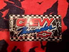 Vintage Chevrolet Chevy Thunder Racing/Nascar Aluminum Metal License Plate picture