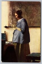 Netherlands Amsterdam Rijksmuseum: Joh. Vermeer van Delft: Woman in Blue Reading picture