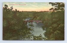 Conococheague Creek Bridge Williamsport MD Postcard VTG People's Pharmacy picture