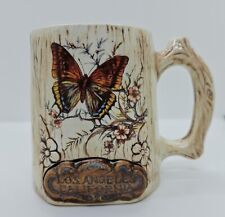 Vintage Treasure Craft Los Angeles California Butterfly Mug USA picture