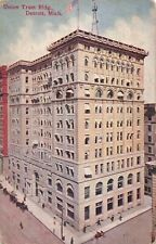 Union Trust Building Detroit MI Michigan c.1910 Postcard D128 picture