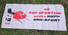 Vintage 1960s Rupp Snowmobile Banner  picture