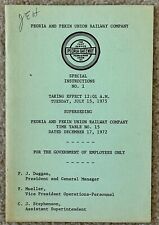Peoria and Pekin Union Railway Company Instruction Booklet 1975 picture