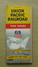 UP UNION PACIFIC Public Timetable: 1/15/58 System picture
