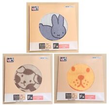 (Set of 3) New JAPAN Miffy Rabbit Bear Friends Cotton Small Towel Face Body Wash picture