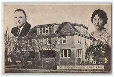 c1905 The Hershner Hospital Old Building Pathways Steps Esbon Kansas KS Postcard picture