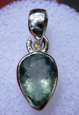 7.20 carats Greenish / Blue FLUORITE Pendant for a necklace - a ruler in photos picture