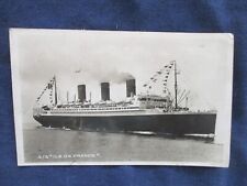 RP Steamer Isle de France French Line Postcard Used US New York La Havre Cancel picture