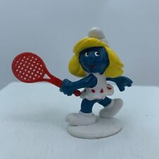 Smurfs 20135 Tennis Smurfette Vtg Smurf Figure 1981 PVC Figurine Schleich Peyo picture