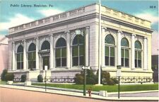 Hazleton Pennsylvania Public Library Building Postcard picture