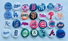 MLB Baseball button pins. Lot of 25. 1