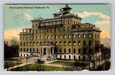 Pittsburgh PA-Pennsylvania, Homeopathic Hospital, Vintage c1912 Postcard picture