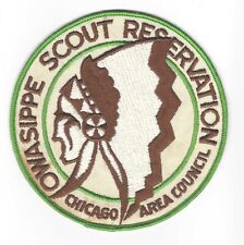 1960s? Owasippe Scout Reservation Jacket Patch, Chicago Area Council, IL picture