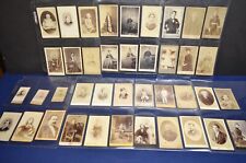40 Carte de Visite CdV Sm. Cabinet Cards Antique Victorian Photograph Lot 2 picture