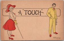 Vintage 1910 Romance Greetings Postcard 