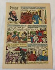 1957 cartoon page ~ JAMES A GARFIELD picture