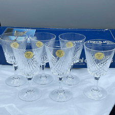 NWT set of 6 Cristal d’Arques taille cut 24% lead Chrystal glasses. picture
