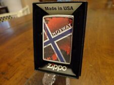 NORWAY FLAG ZIPPO LIGHTER MINT IN BOX picture
