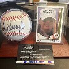 US Pres. #45 & #47 Donald Trump Baseball Autograph - Custom Card & Display Incl. picture