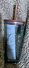 Starbucks 2024 Terracotta Brown Recycled Triangle Glass Cold Cup Tumbler New picture