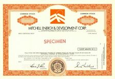 Mitchell Energy and Development Corp. - Specimen Stock Certificate - George P. M picture