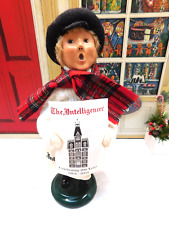 BYERS CHOICE NEWSPAPER BOY CAROLER - 2004 BUCKS COUNTY INTELLIGENCER EXCLUSIVE picture