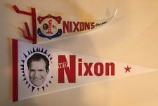 RICHARD M.NIXON PRESIDENT INAUGURATION 1973 VINTAGE POLITICAL PENNANT NEW/MINT picture