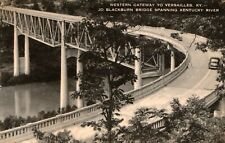 Gateway to Versailles, Kentucky - Jo Blackburn Bridge Old Cars Vintage Postcard picture