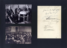 Locarno Treaties & League of Nations autographs (8), signed album page mounted picture