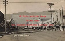 CA, Corcoran, California, RPPC, Myrtle Street, Business Section, 1910 PM, Photo picture