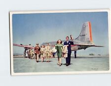 Postcard American Airlines Aircraft & Staff picture